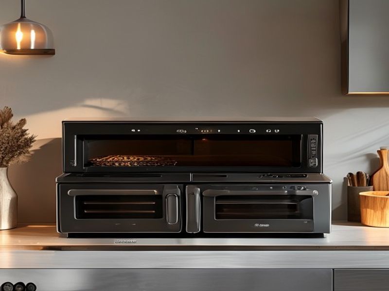 Clean lifestyle product shot of 2026’s Best Smart Countertop Ovens: 6 AI-Guided Picks That Cut Cook Time & Maximize Kitchen Space, natural lighting, minimal background, professional review style photography