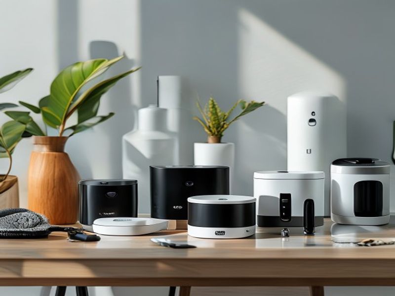 Clean lifestyle product shot of Best AI-Enhanced Smart Home Gadgets of 2026: 7 Space-Saving Picks That Automate Daily Chores & Slash Utility Bills, natural lighting, minimal background, professional review style photography