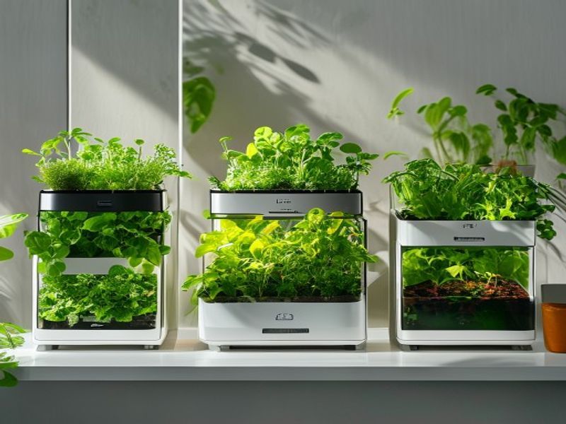 Clean lifestyle product shot of Best AI-Powered Countertop Gardens of 2026: 5 Automated Systems for Effortless, Year-Round Fresh Herbs, natural lighting, minimal background, professional review style photography