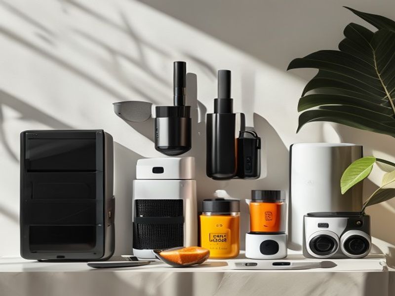 Clean lifestyle product shot of Best Home Gadgets of 2026: 6 AI-Powered Essentials That Automate Daily Chores & Slash Energy Bills, natural lighting, minimal background, professional review style photography