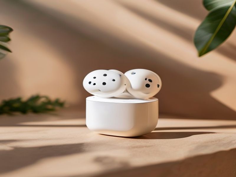 Clean lifestyle product shot of Budget Wireless Earbuds That Sound Expensive, natural lighting, minimal background, professional review style photography
