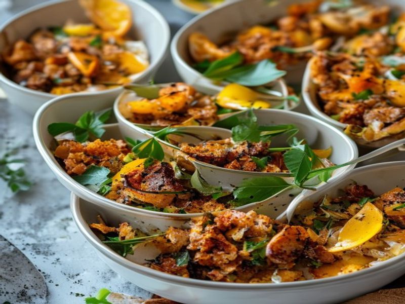 Finished Sheet-Pan Maple Dijon Chicken & Quinoa Meal Prep Bowls beautifully plated, professional food photography, natural lighting