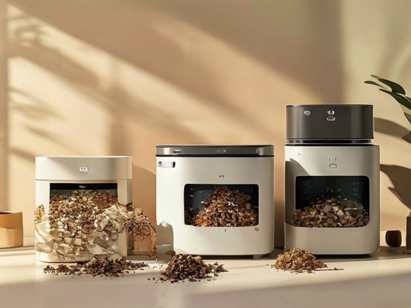 Clean lifestyle product shot of Smart Kitchen Waste Recyclers of 2026: 5 Compact AI-Driven Gadgets That Turn Scraps Into Compost & Slash Your Trash Volume, natural lighting, minimal background, professional review style photography