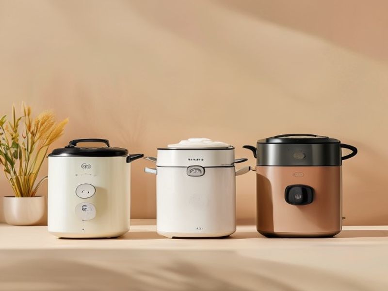 Clean lifestyle product shot of Top 5 Rice Cookers for Home Cooks in 2026, natural lighting, minimal background, professional review style photography