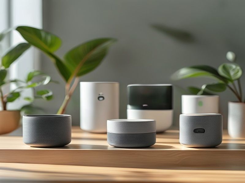 Clean lifestyle product shot of Top 7 AI Smart Home Hubs of 2026: Privacy-First, Energy-Saving Automation Reviewed & Ranked, natural lighting, minimal background, professional review style photography