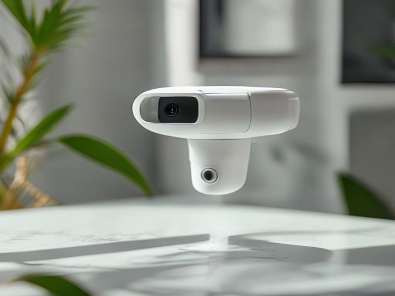 Clean lifestyle product shot of Why I Switched to This Security Camera, natural lighting, minimal background, professional review style photography