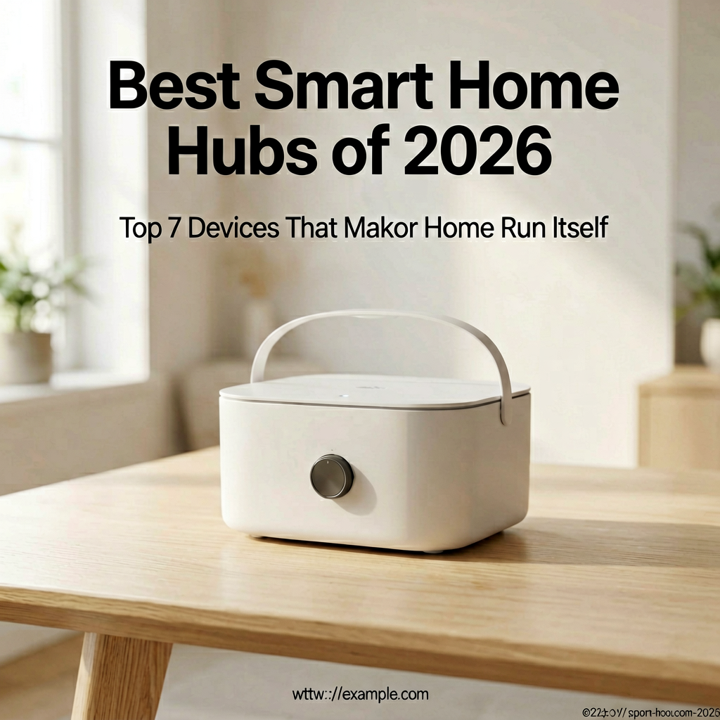 Clean lifestyle product shot of Best Smart Home Hubs of 2026: Top 7 Devices That Make Your Home Run Itself, natural lighting, minimal background, professional review style photography