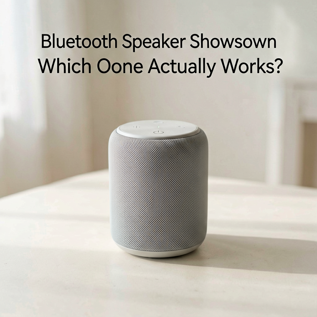Clean lifestyle product shot of Bluetooth Speaker Showdown: Which One Actually Works?, natural lighting, minimal background, professional review style photography