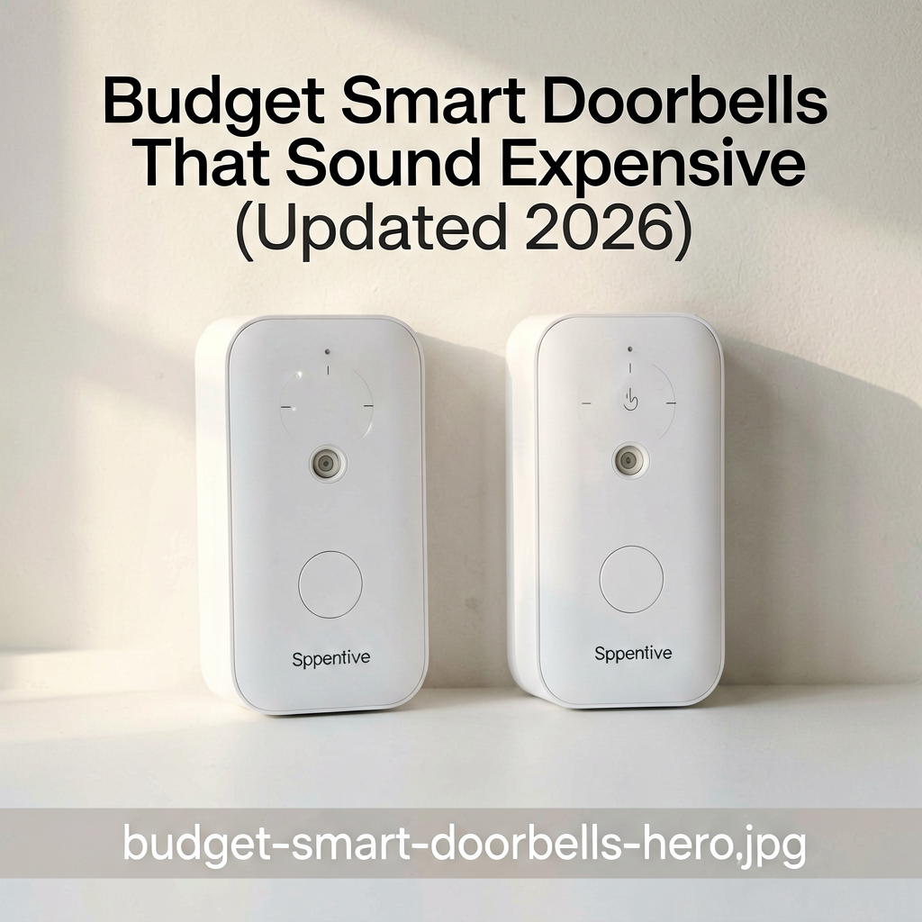 Clean lifestyle product shot of Budget Smart Doorbells That Sound Expensive (Updated 2026), natural lighting, minimal background, professional review style photography