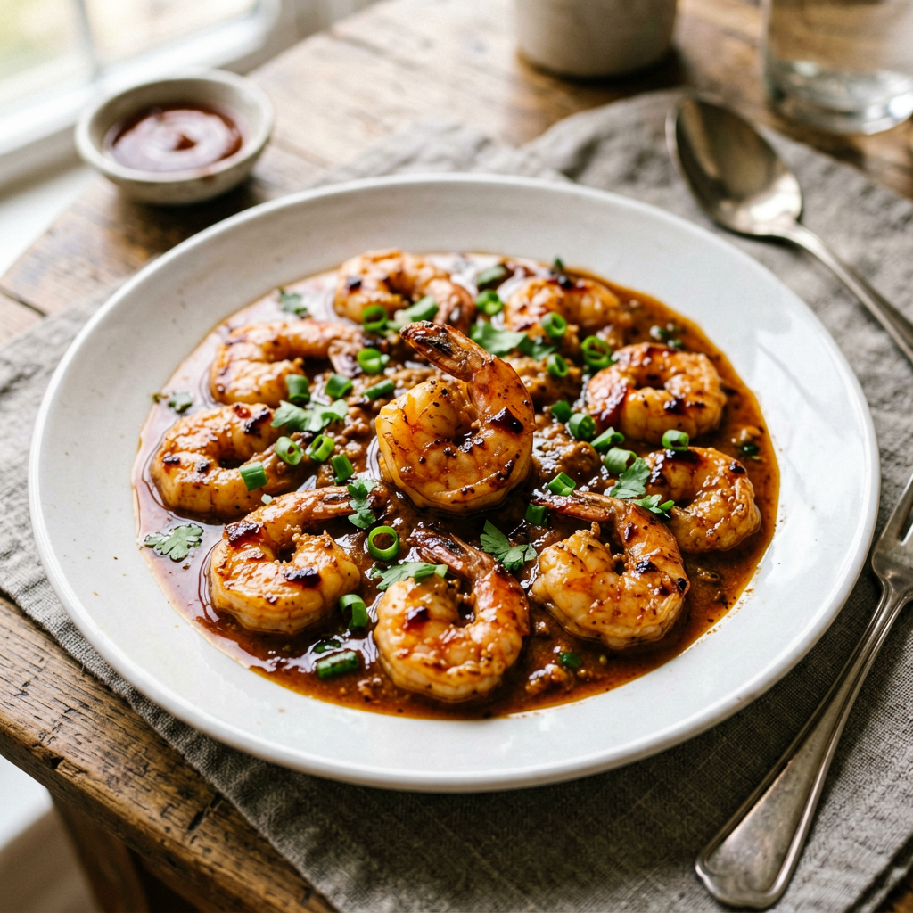 High-Protein Shrimp Curry with Teriyaki Glaze