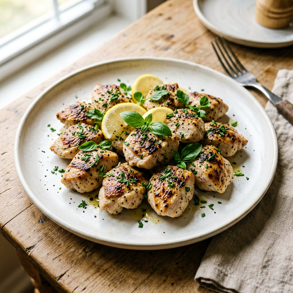 One-Pan Chicken with Lemon Herb and Fresh Herbs