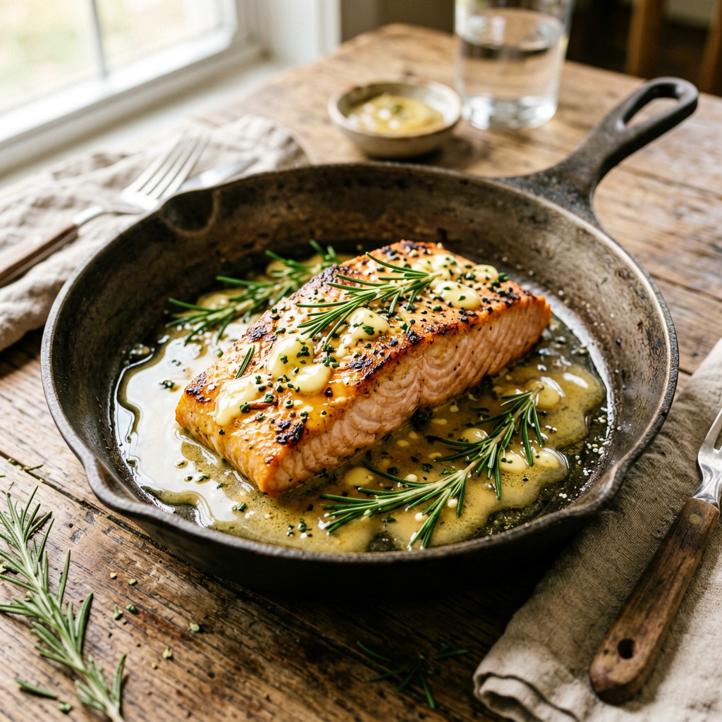 Sheet Pan Salmon with Honey Soy and Rosemary