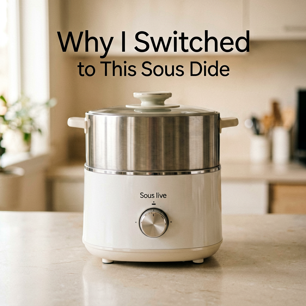 Clean lifestyle product shot of Why I Switched to This Sous Vide, natural lighting, minimal background, professional review style photography