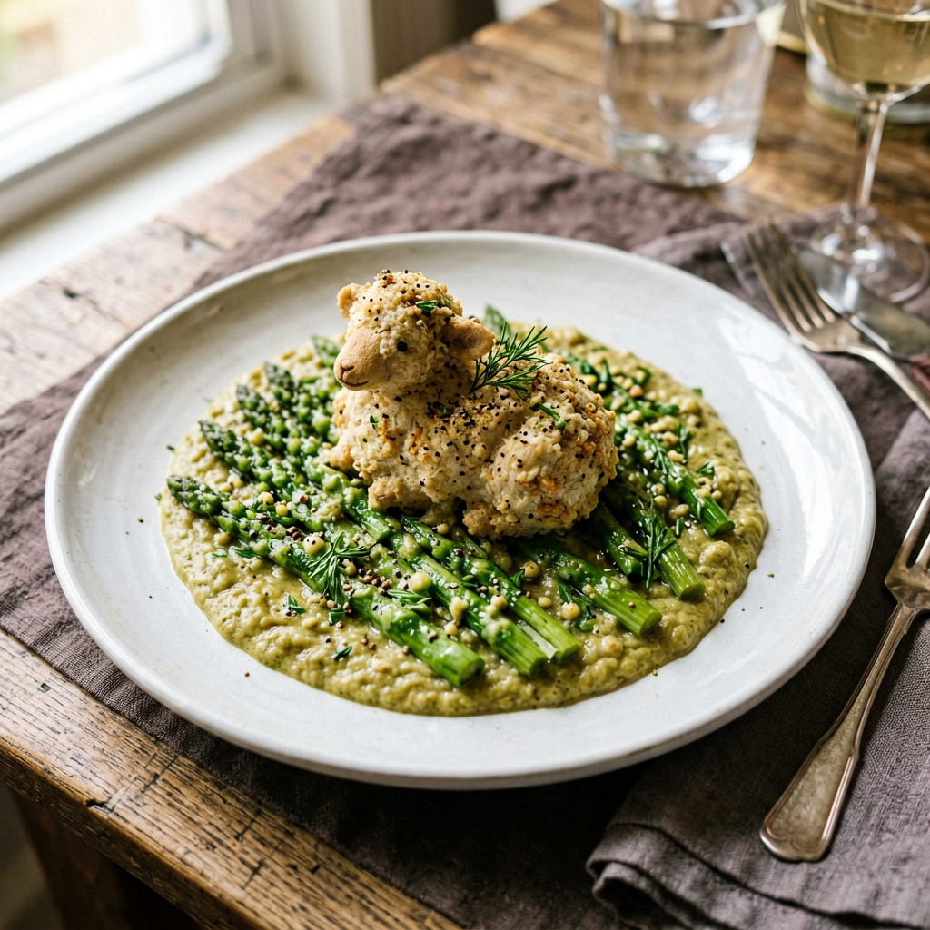 Lamb and Asparagus Curry (French)